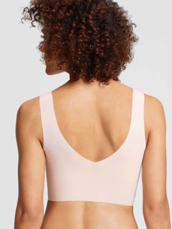 True & Co. large bra Everybody v neck bra beige - Picture 2 of 5